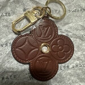 Brown Chocolate Flower Key Chain Louis Vuitton